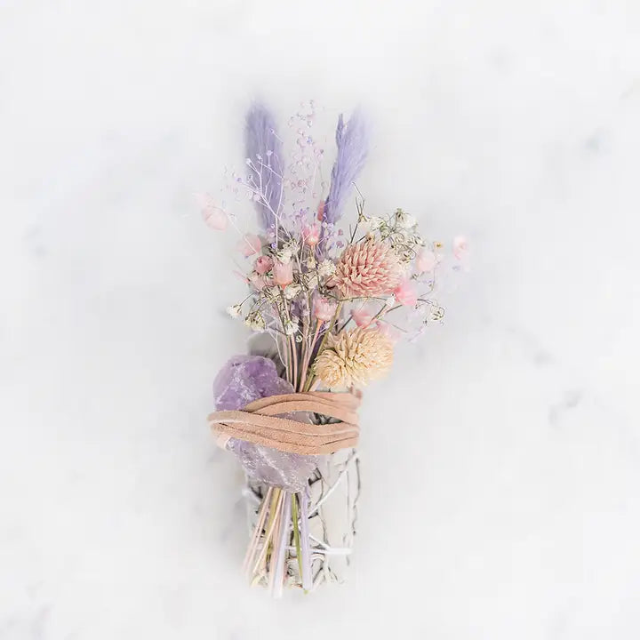 Sage Crystal Smudge Bundle - Zinnias Gift Boutique