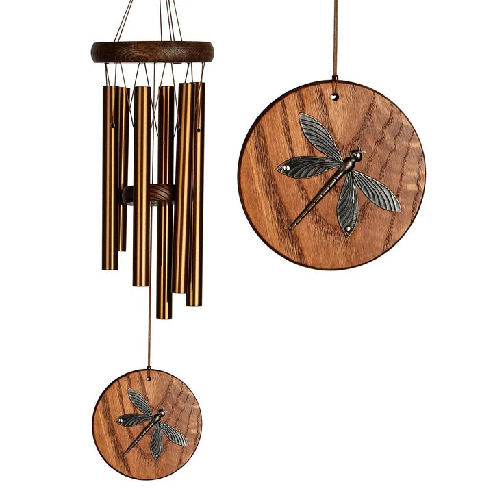 Habitats Chime Teak Dragonfly - Zinnias Gift Boutique