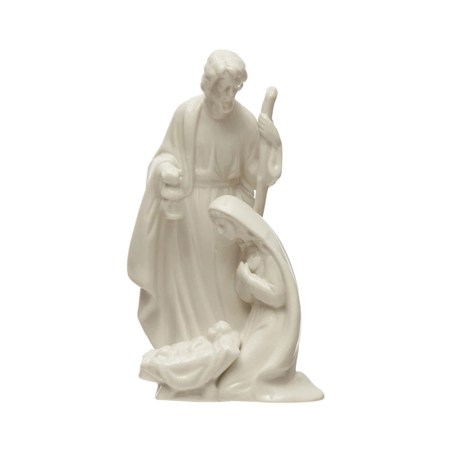 Stoneware Holy Family - Zinnias Gift Boutique