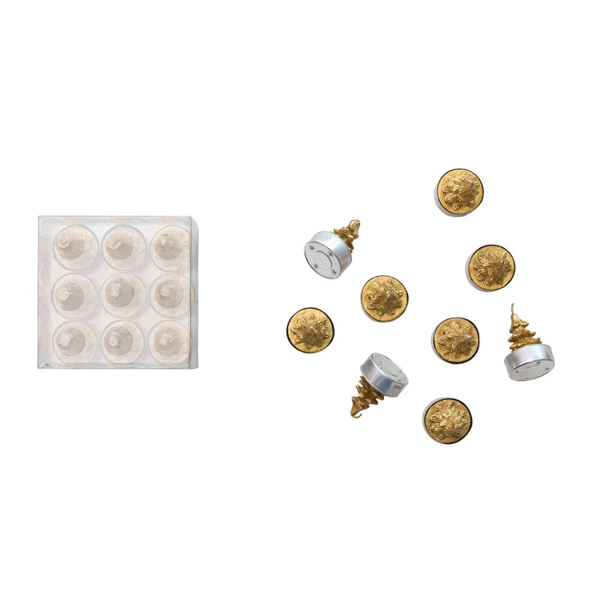 Unscented Tree Tealights, Gold Color
