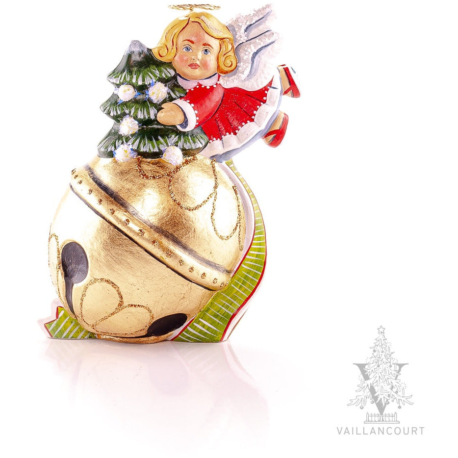 Angel on Bell Red - Zinnias Gift Boutique