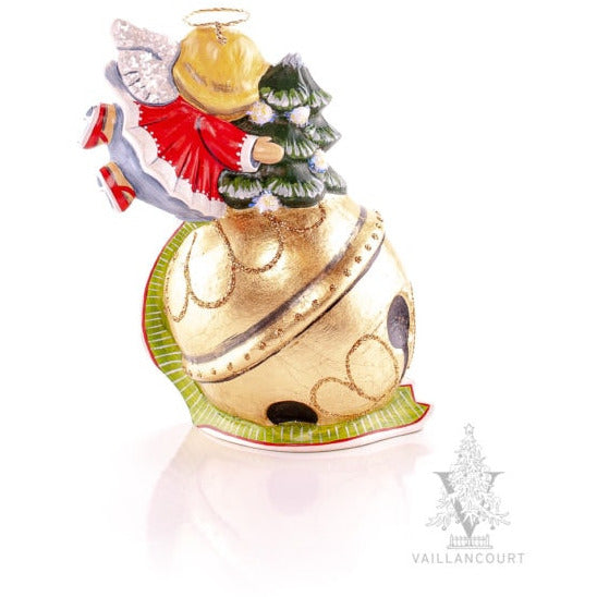 Angel on Bell Red - Zinnias Gift Boutique