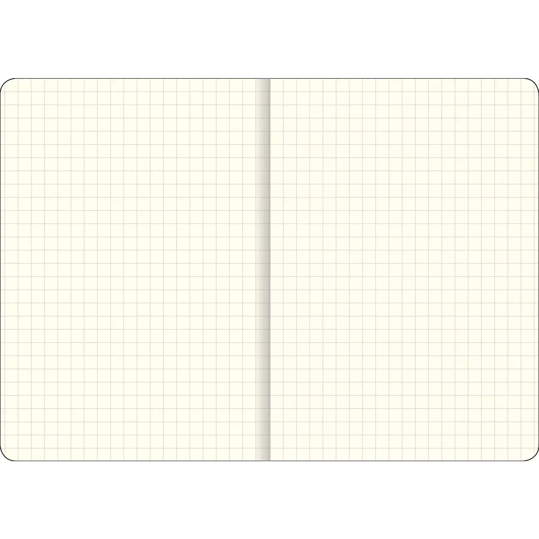 Essentials Grid-Lined Notebook, Large - Black - Zinnias Gift Boutique