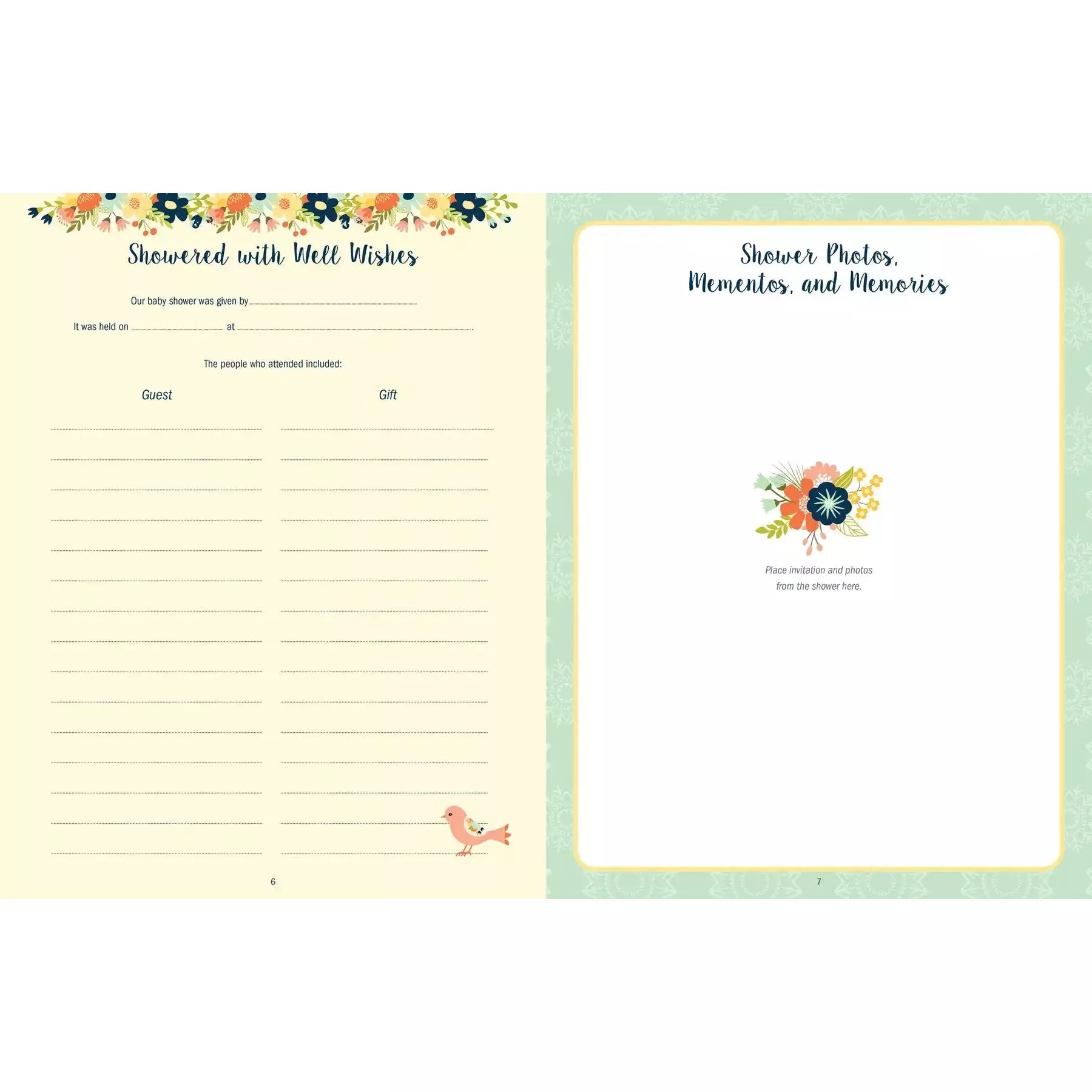 Baby's Book: The First Five Years (Floral) - Zinnias Gift Boutique