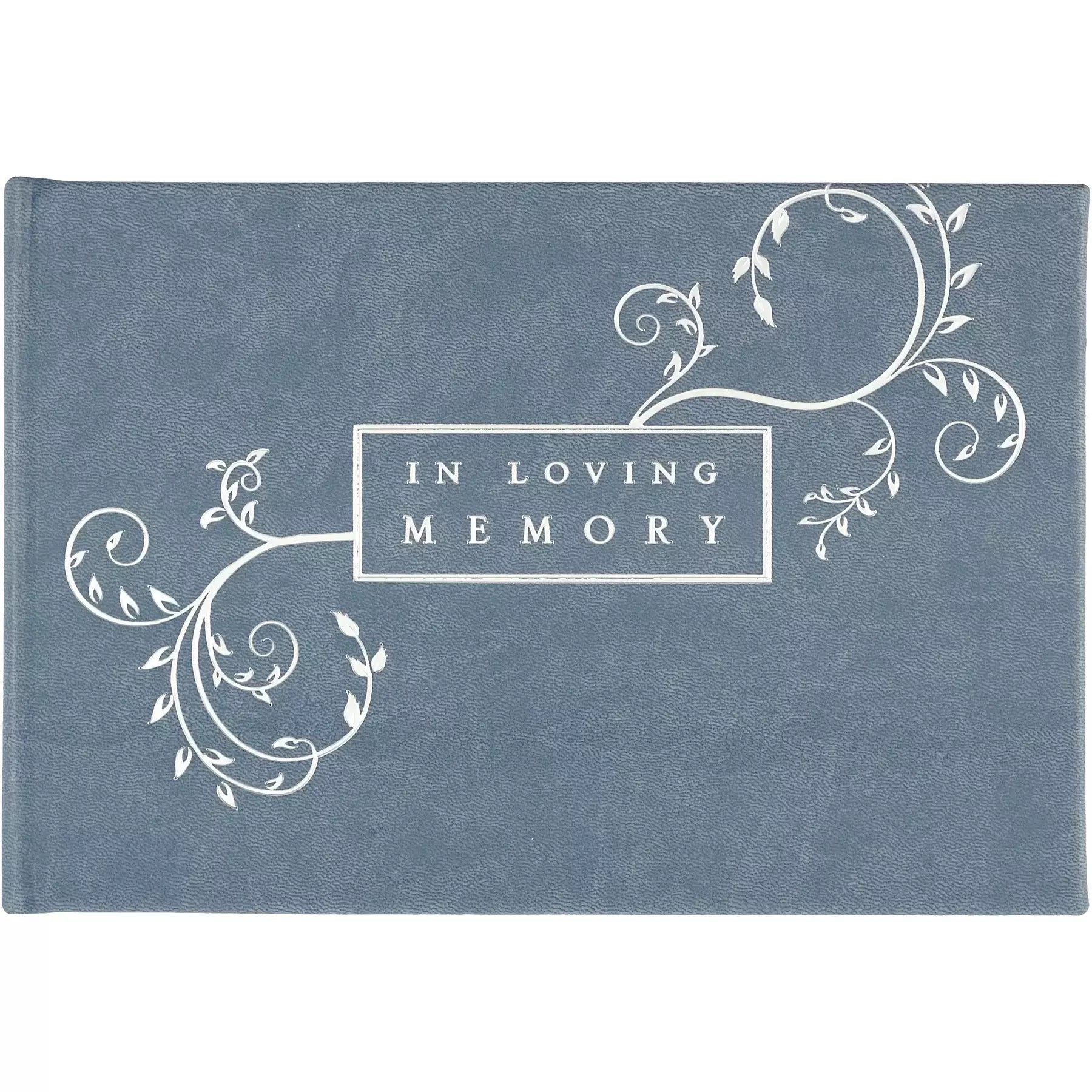 In Loving Memory Guest Book (Blue) - Zinnias Gift Boutique