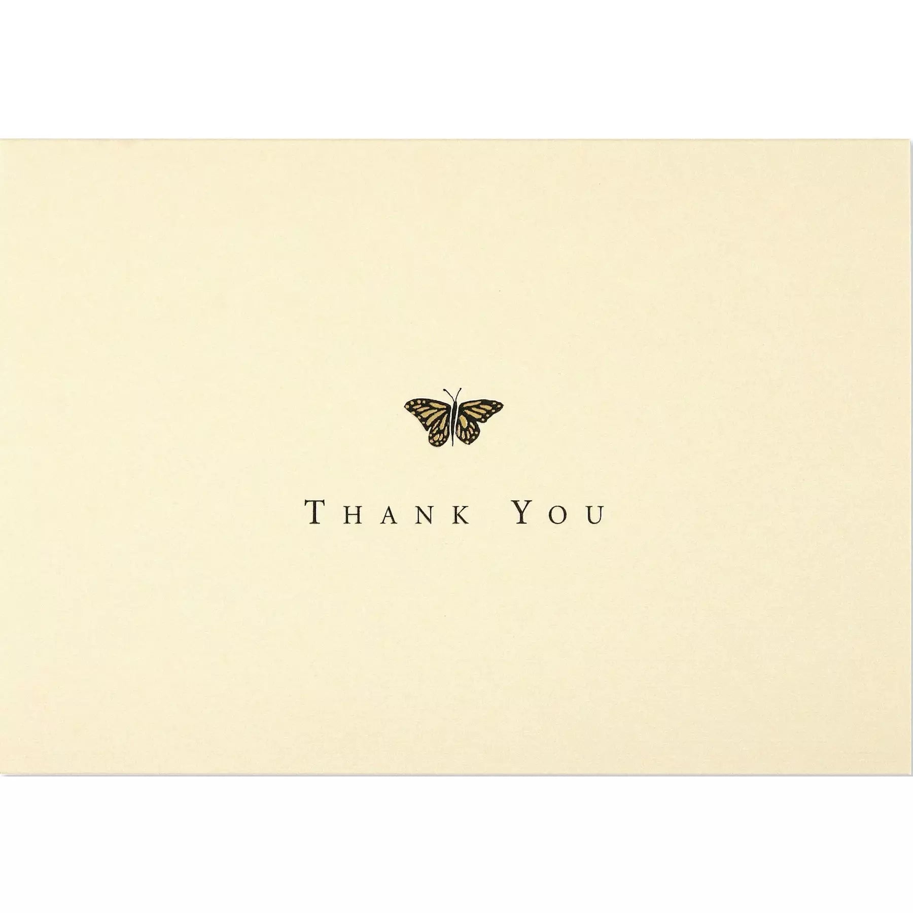 Gold Butterfly Thank You Notes - Zinnias Gift Boutique