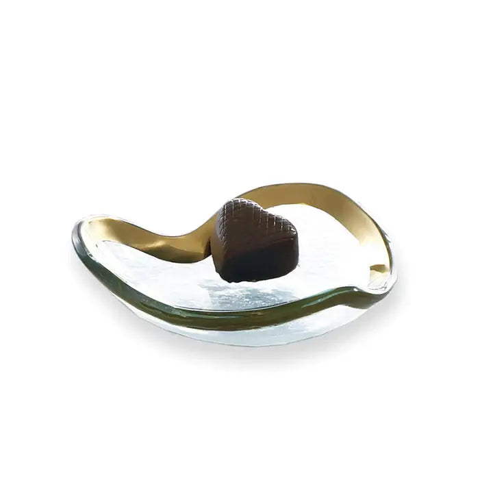 5" Heart Bowl Gold - Zinnias Gift Boutique