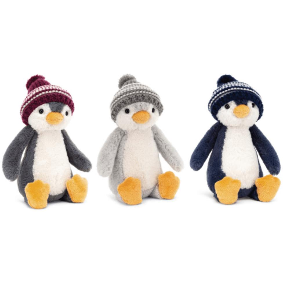 Bashful Penguin Bobble Hat - Zinnias Gift Boutique