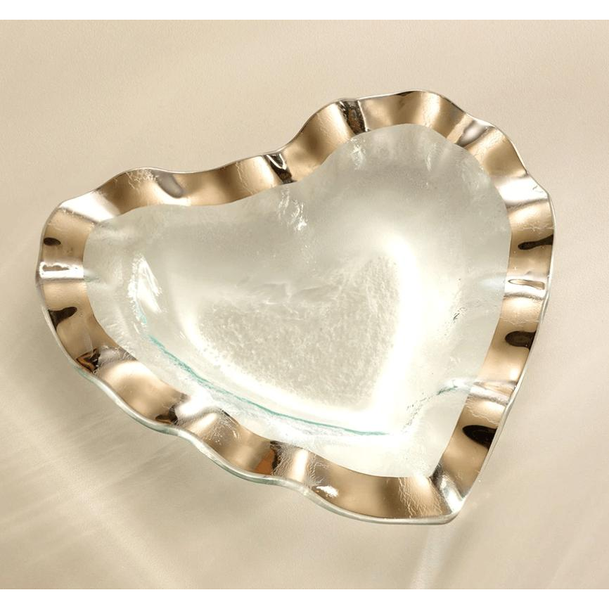 Ruffle Heart Bowl - Zinnias Gift Boutique