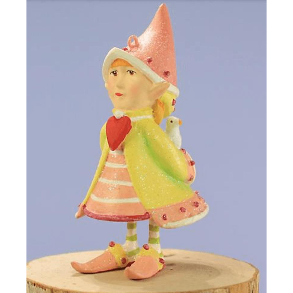 Patience Brewster Dash Away Cupid's Elf Mini Ornament - Zinnias Gift Boutique