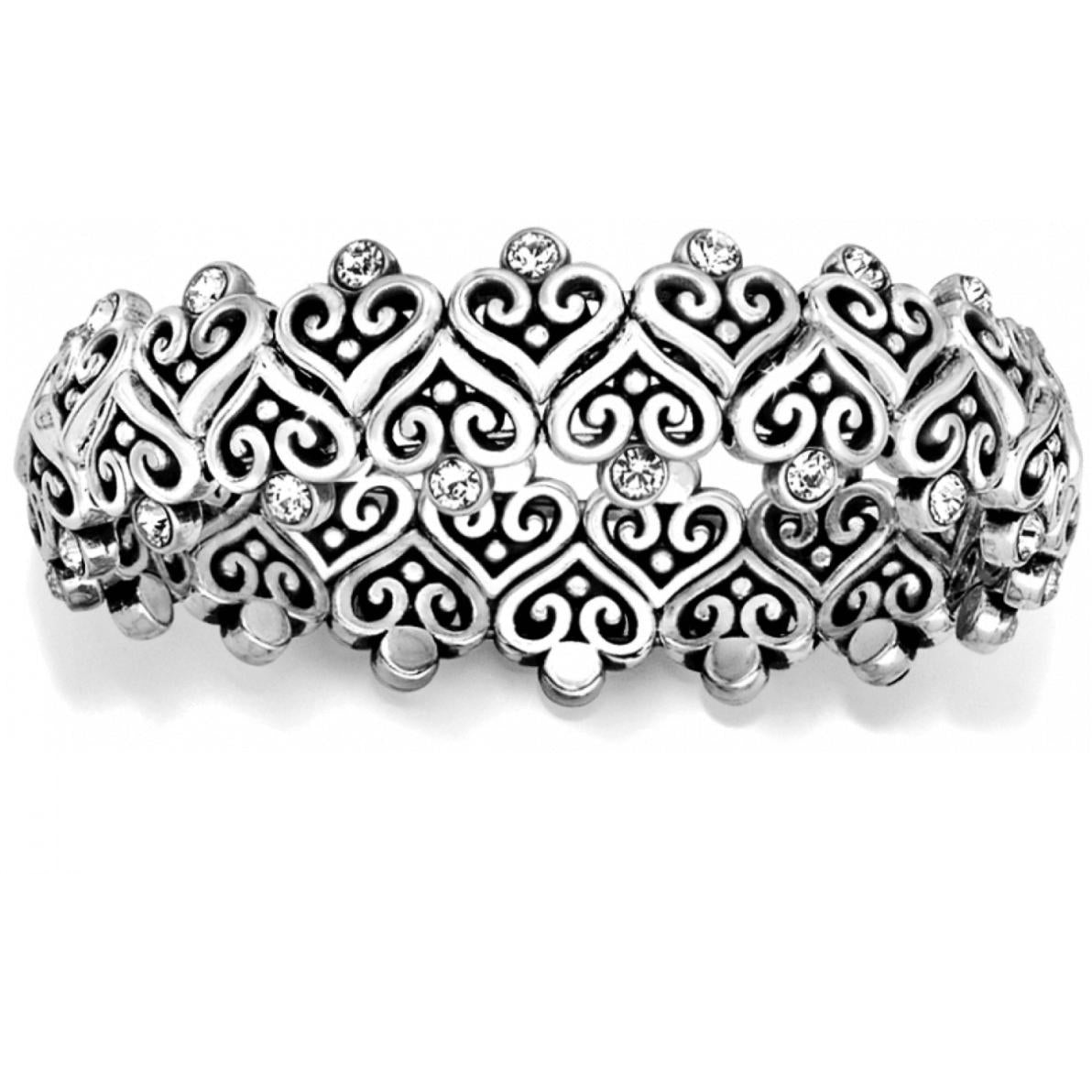 Alcazar Heart Stretch Bracelet - Zinnias Gift Boutique