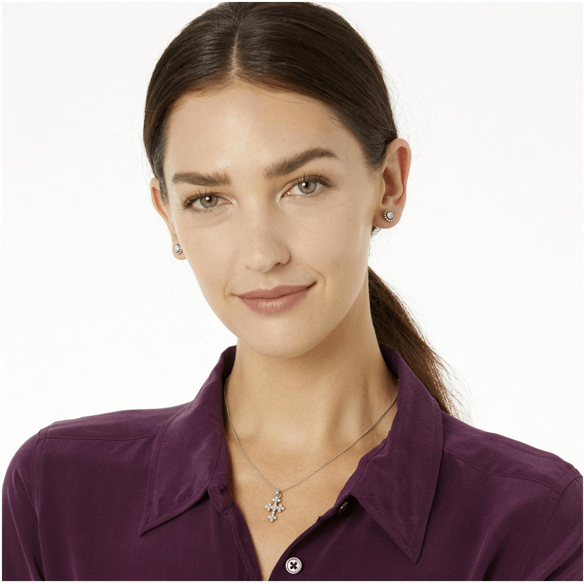 Abbey Cross Necklace - Zinnias Gift Boutique