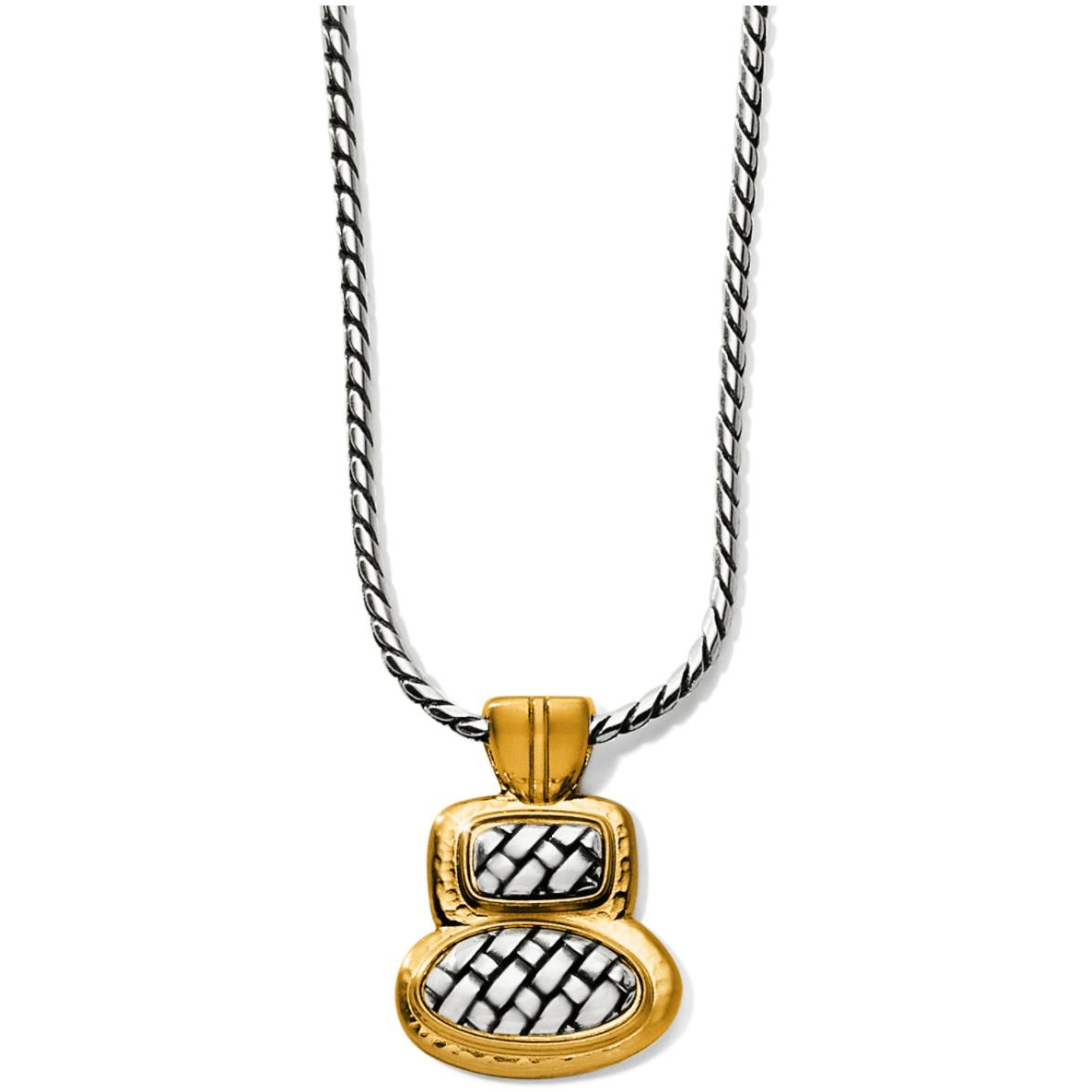 Ferrara Artisan Two Tone Duo Necklace - Zinnias Gift Boutique