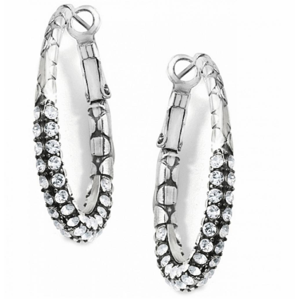 Pebble Pave Hoop Earrings - Zinnias Gift Boutique