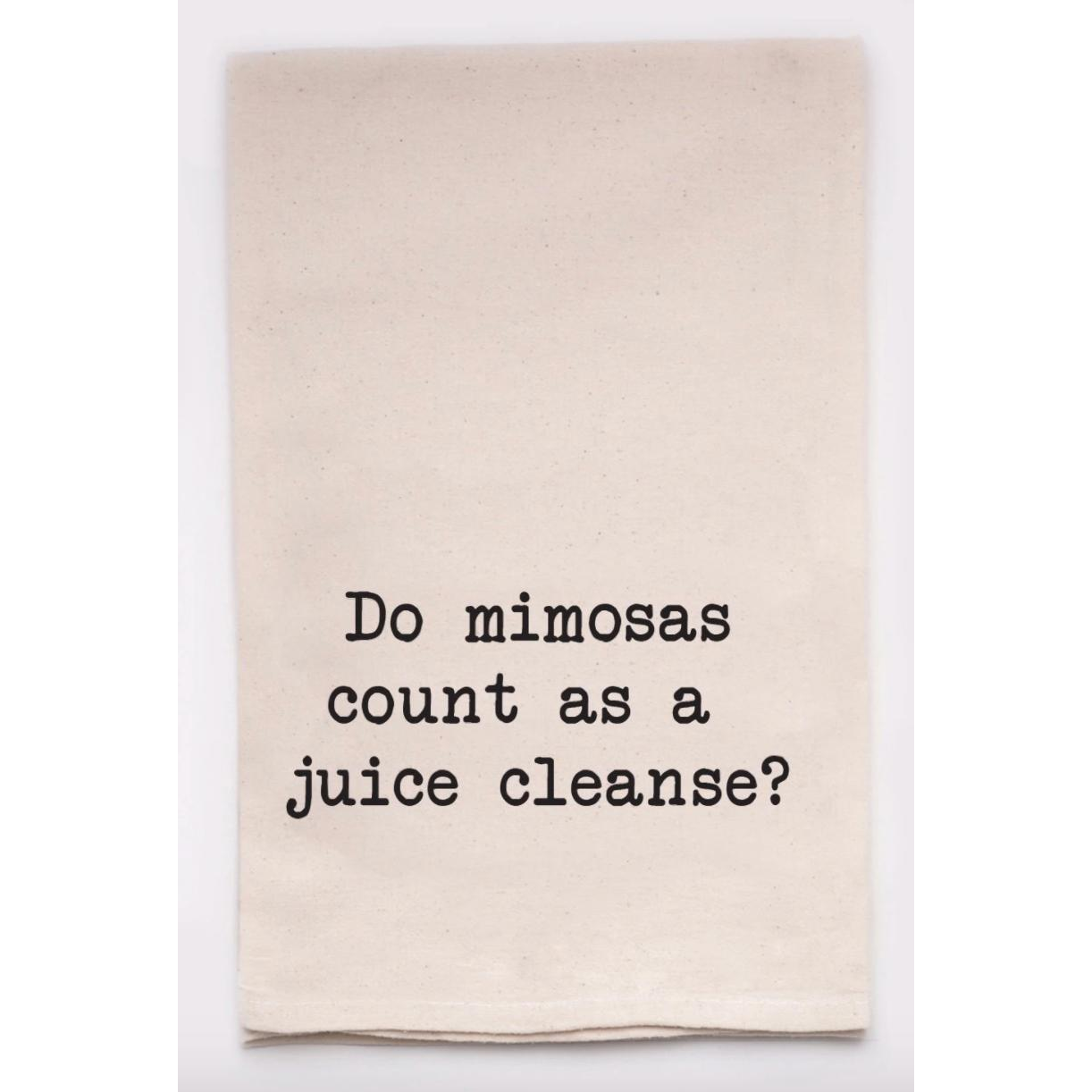 Juice Cleanse Tea Towel - Zinnias Gift Boutique