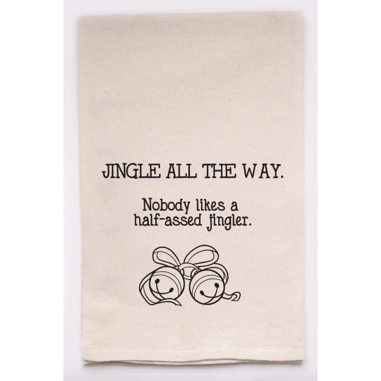 Jingle All The Way Tea Towel - Zinnias Gift Boutique