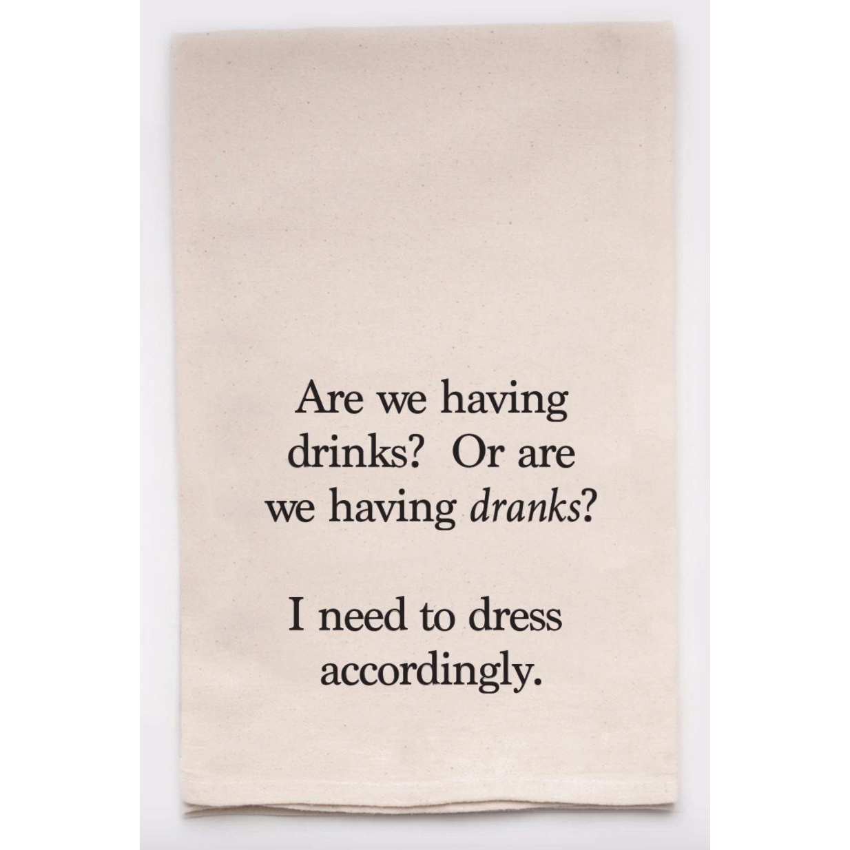Dranks Tea Towel - Zinnias Gift Boutique