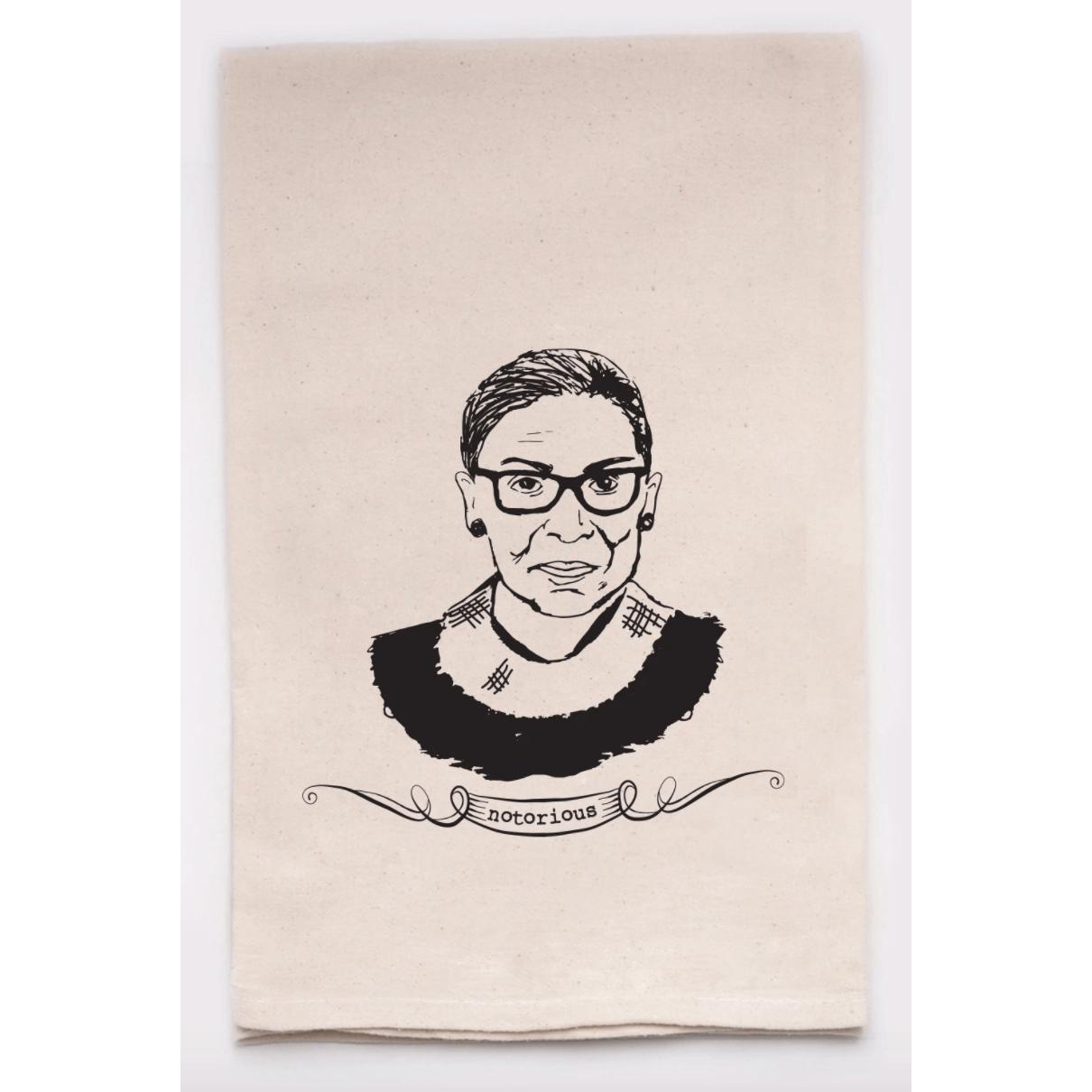 RBG Tea Towel - Zinnias Gift Boutique