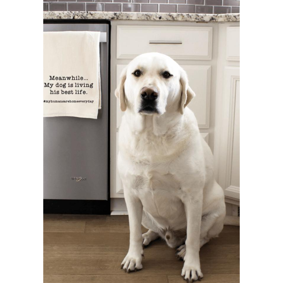 Dog Best Life Tea Towel - Zinnias Gift Boutique