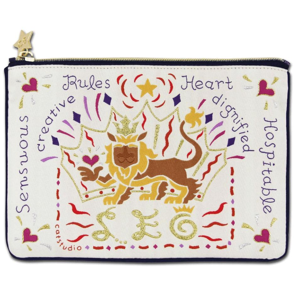 Leo Astrology Zip Pouch - Zinnias Gift Boutique