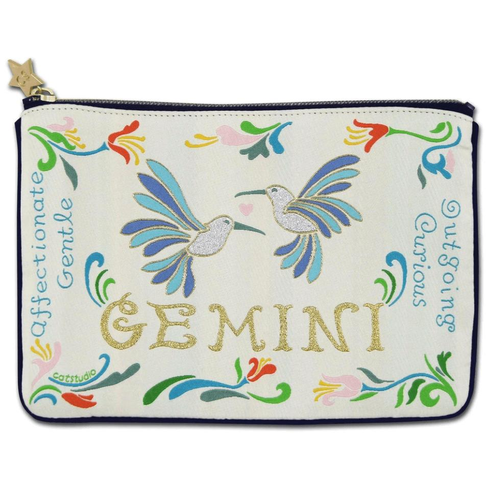 Gemini Astrology Zip Pouch - Zinnias Gift Boutique