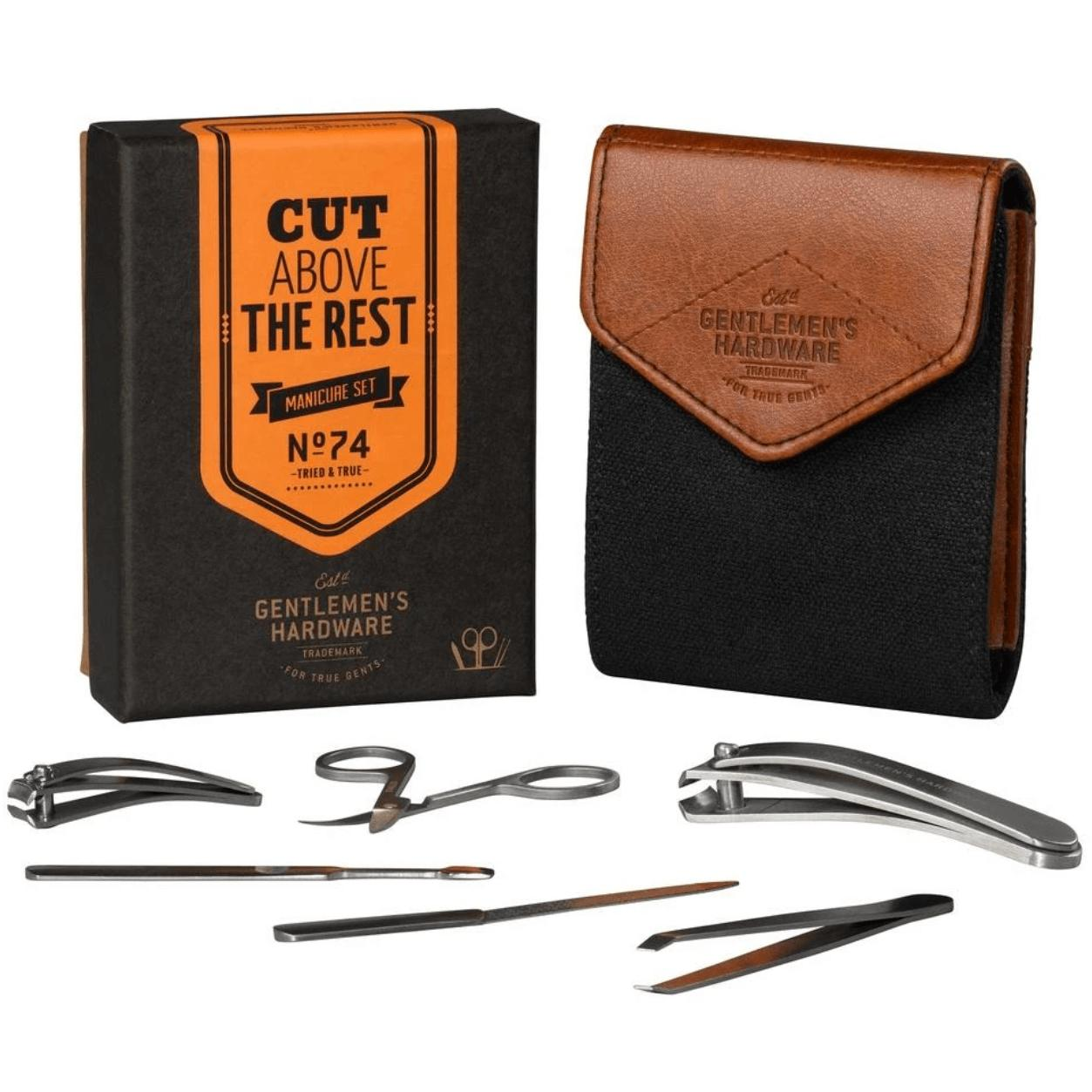 Gentlemen's Hardware Charcoal Manicure Set - Zinnias Gift Boutique