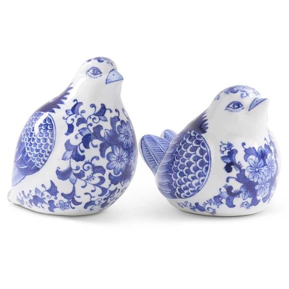 Porcelain Sitting Bird - Zinnias Gift Boutique