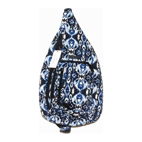 Vera Bradley Blue Paisley Capri Maggie Sling Backpack Adjustable Removable 2024 Strap