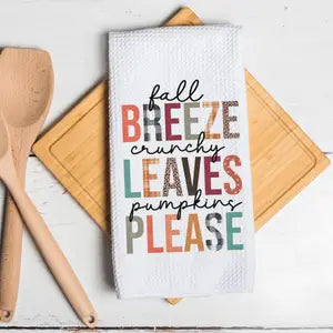 Fall Breeze Kitchen Towel - Zinnias Gift Boutique
