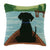 Black Labrador In Canoe - Zinnias Gift Boutique