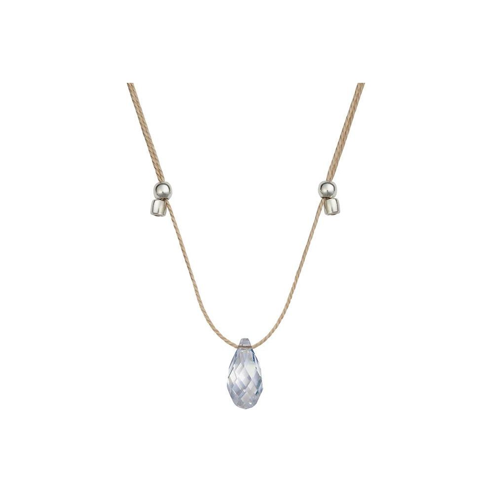 Blue Shade Silk Slider Necklace - Zinnias Gift Boutique