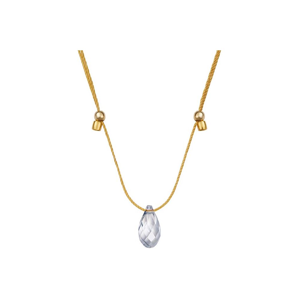 Blue Shade Silk Slider Necklace - Zinnias Gift Boutique