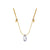 Blue Shade Silk Slider Necklace - Zinnias Gift Boutique