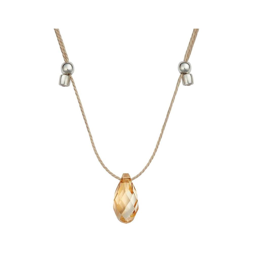 Gold Shade Silk Slider Necklace - Zinnias Gift Boutique