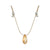 Gold Shade Silk Slider Necklace - Zinnias Gift Boutique