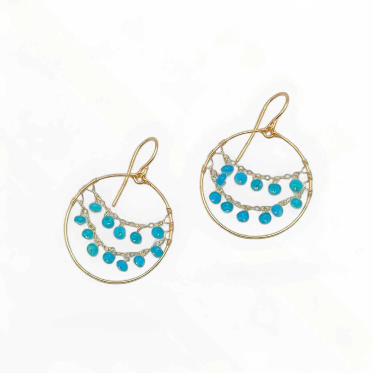 Draped Hoop Earrings