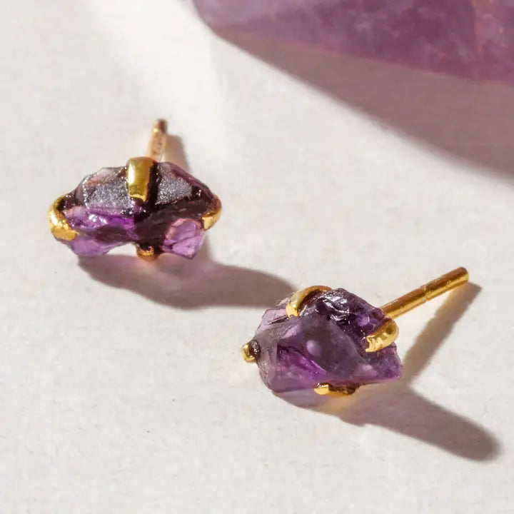 Pure Earth Gemstone Post Earring