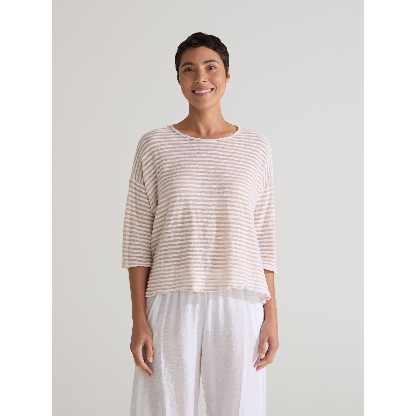 Drop Shoulder Tee - Laundered - Zinnias Gift Boutique