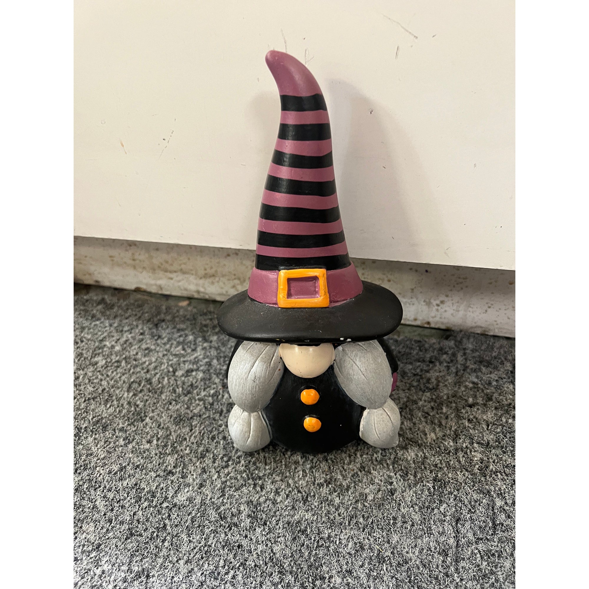 Purple witch hat gnome resin sitters - Zinnias Gift Boutique