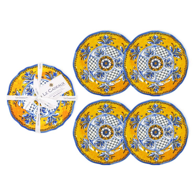Benidorm Appetizer Plates 6.5" (Set of 4) - Zinnias Gift Boutique