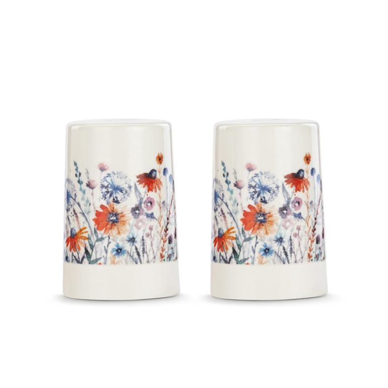 Salt Pepper Set Meadow Floral - Zinnias Gift Boutique