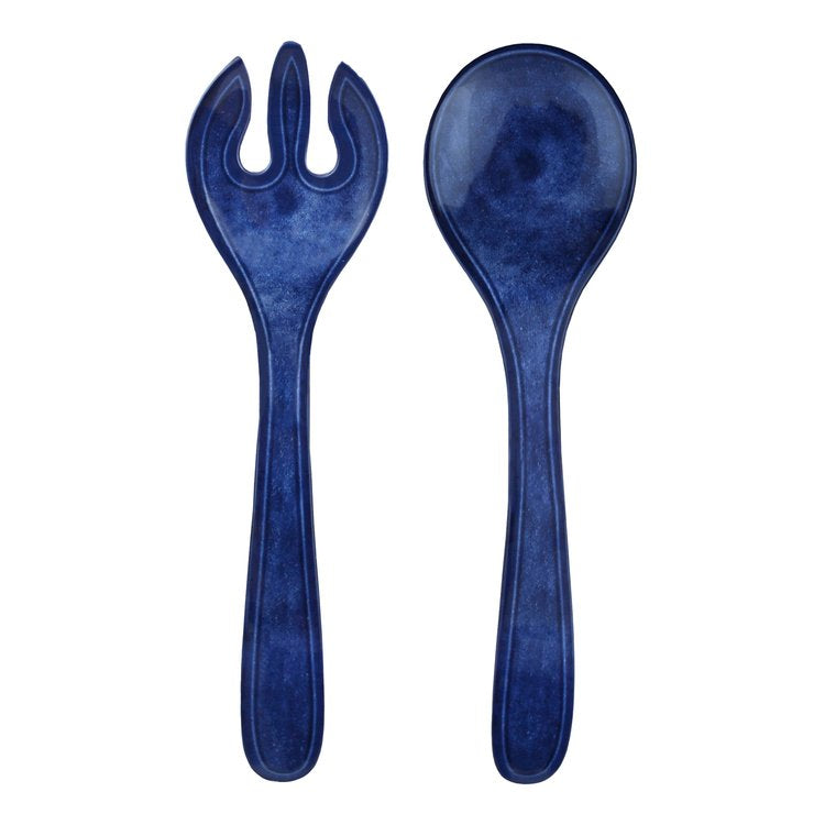 Salad Serving Set Campania Blue - Zinnias Gift Boutique