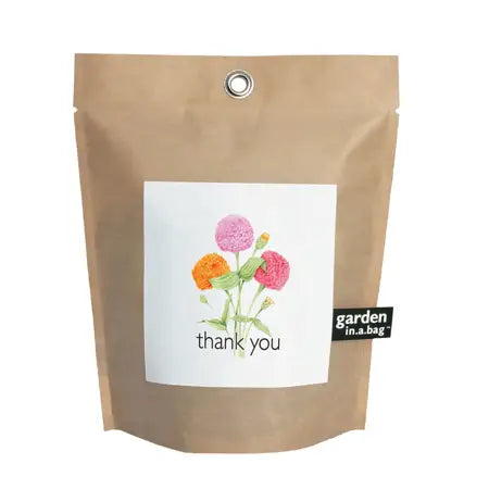 Garden in a Bag | Thank You - Zinnias Gift Boutique