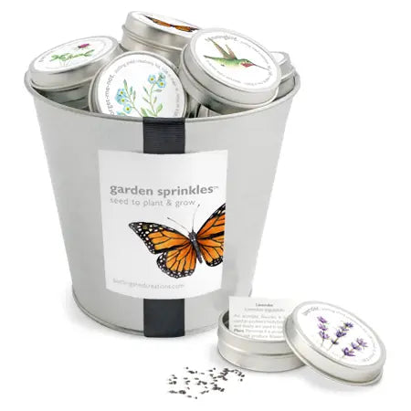 Garden Sprinkles Pail - Zinnias Gift Boutique