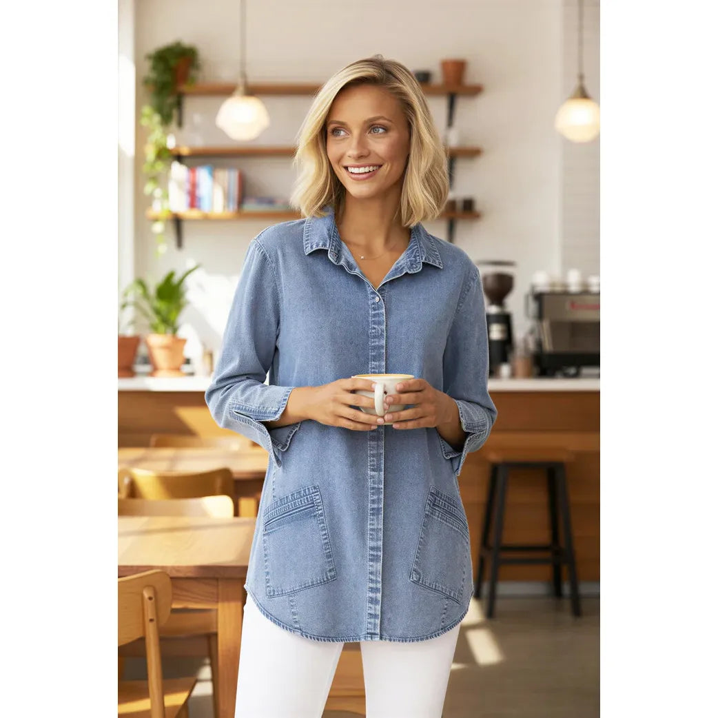 The Zip It Shirt - Zinnias Gift Boutique