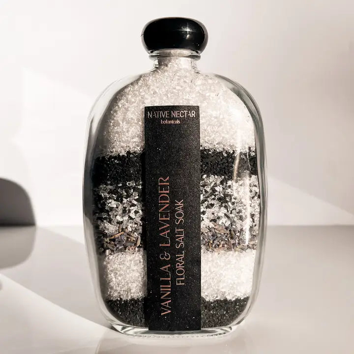 Vanilla & Lavender Floral Salt Soak - Zinnias Gift Boutique