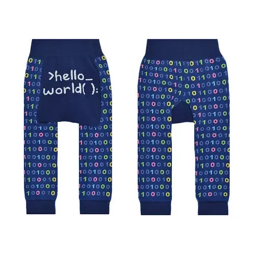 Hello World Funkie Tights - Zinnias Gift Boutique