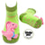 Pink T-Rex Boogie Toes Rattle Socks, 1 Pair