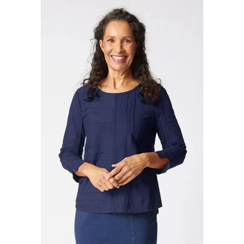 Steady Stream Button Back Pullover - Zinnias Gift Boutique