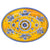 Benidorm Oval Platter Coupe 16" - Zinnias Gift Boutique